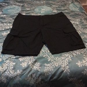 Black Cargo Shorts